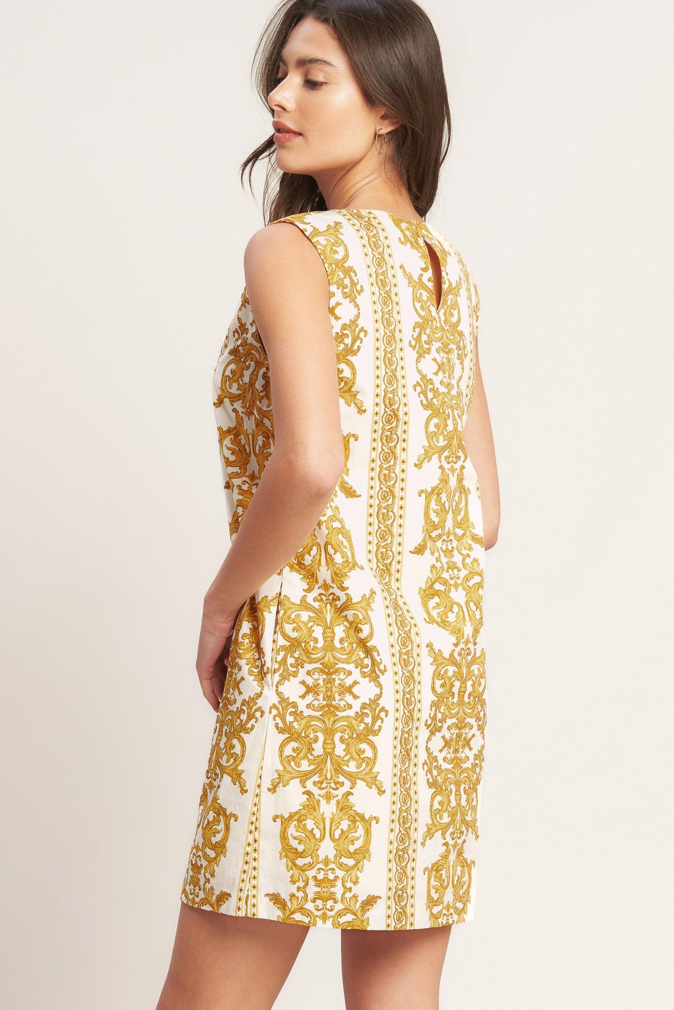 Flying Tomato City Girl With Edge Woven Mini Shift Dress