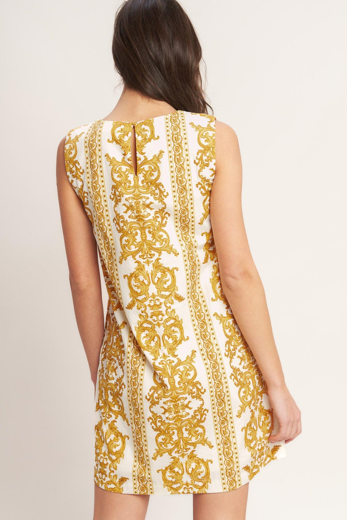 Flying Tomato City Girl With Edge Woven Mini Shift Dress