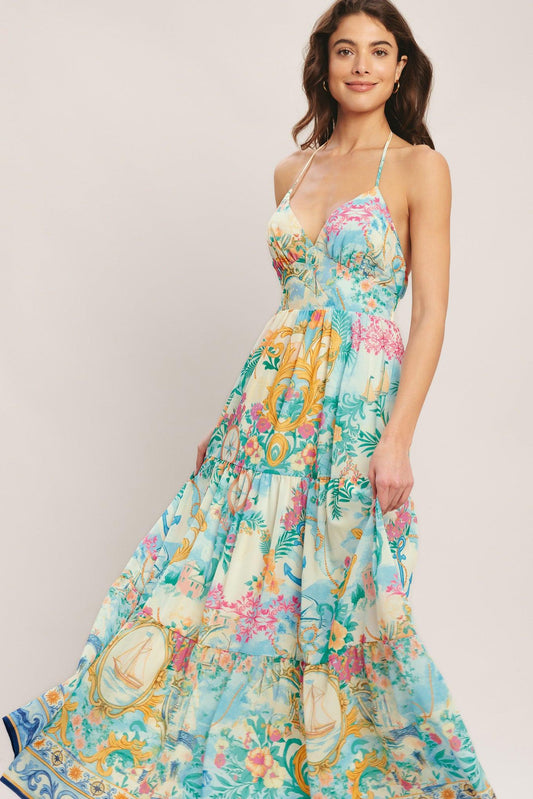 Flying Tomato Capri Sail Away Woven Maxi Dress