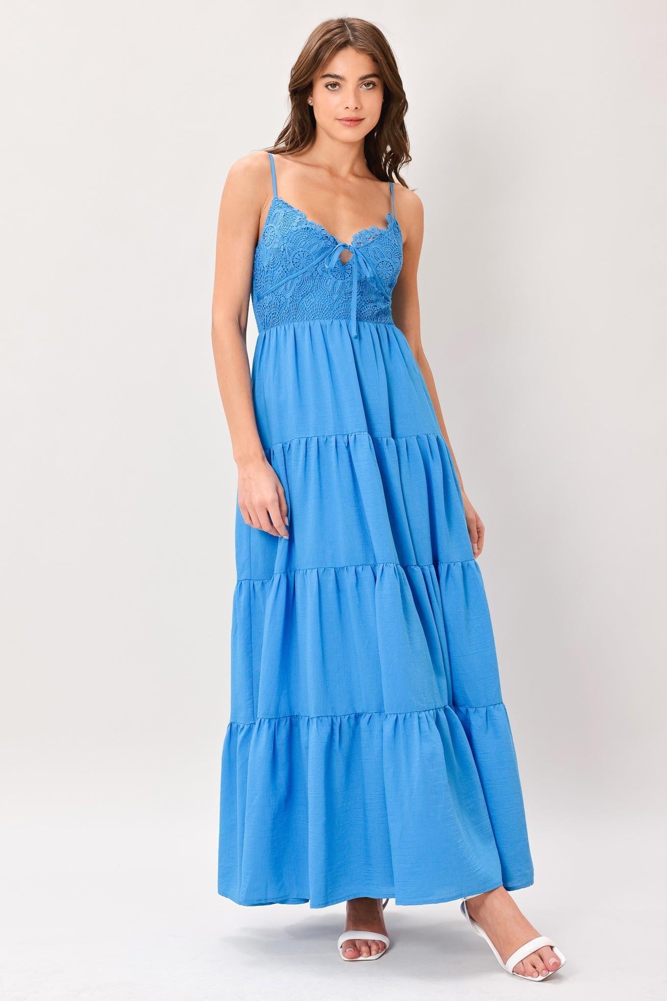 Flying Tomato Nomad Bloom Woven Maxi Dress