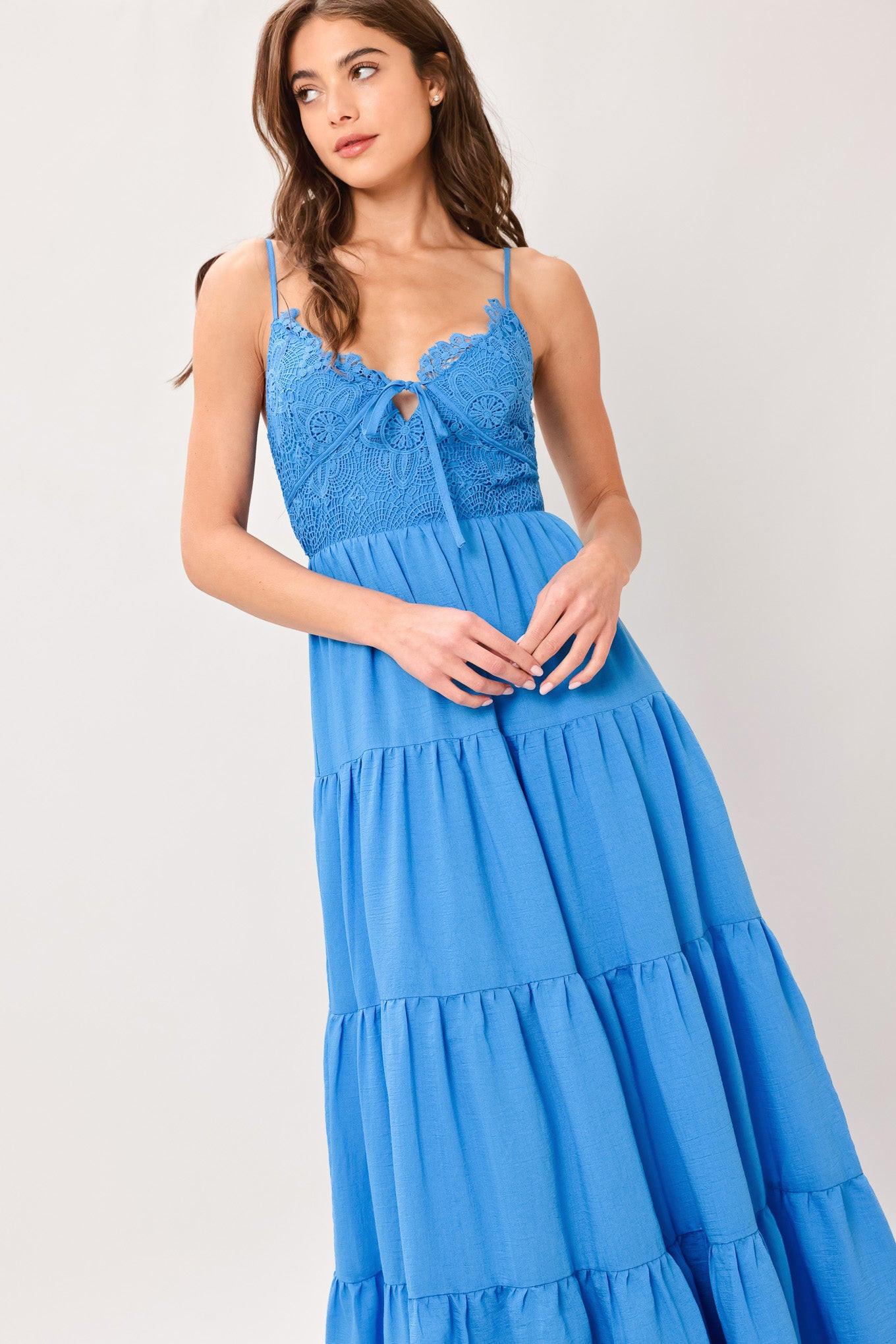 Flying Tomato Nomad Bloom Woven Maxi Dress