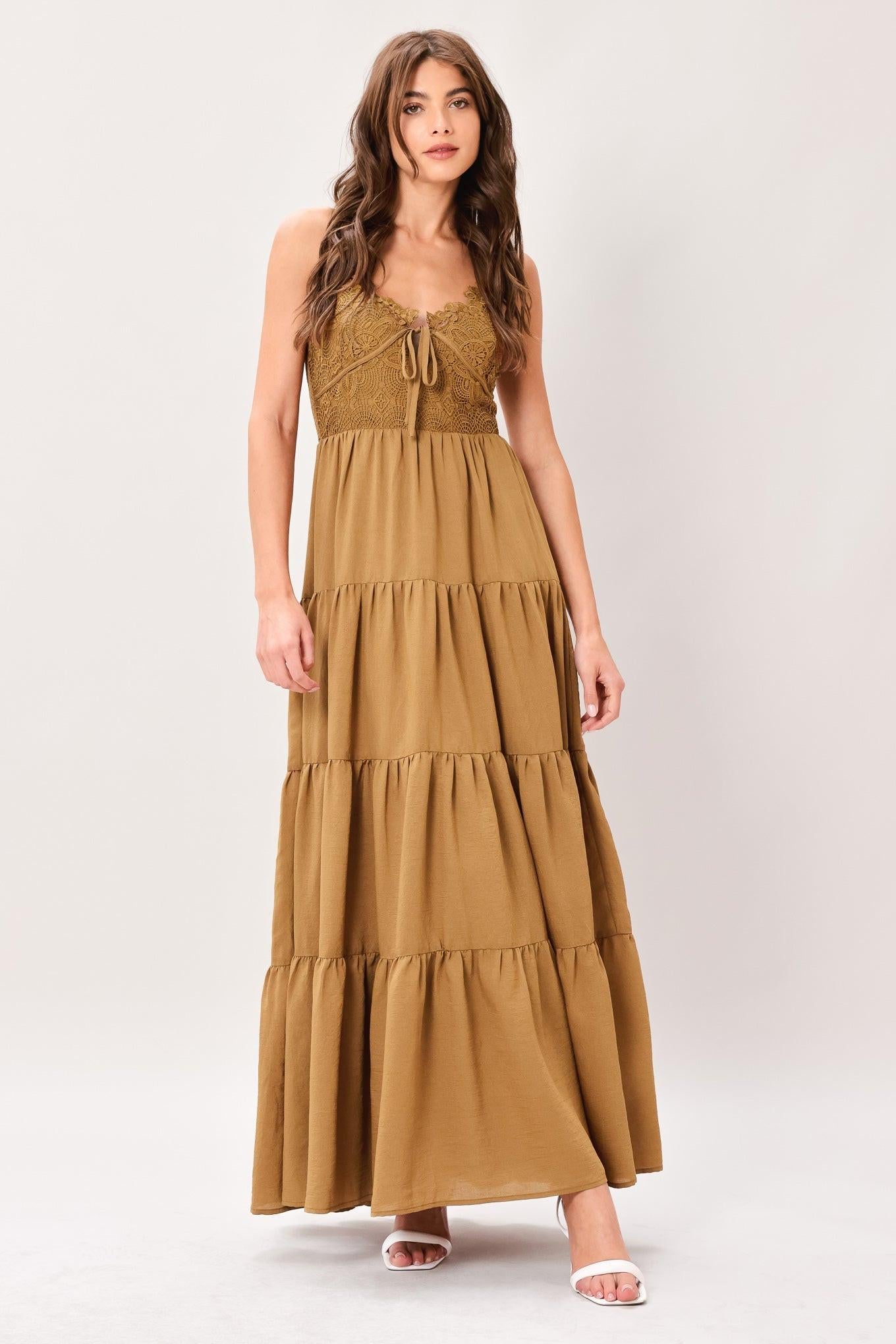 Flying Tomato Nomad Bloom Woven Maxi Dress