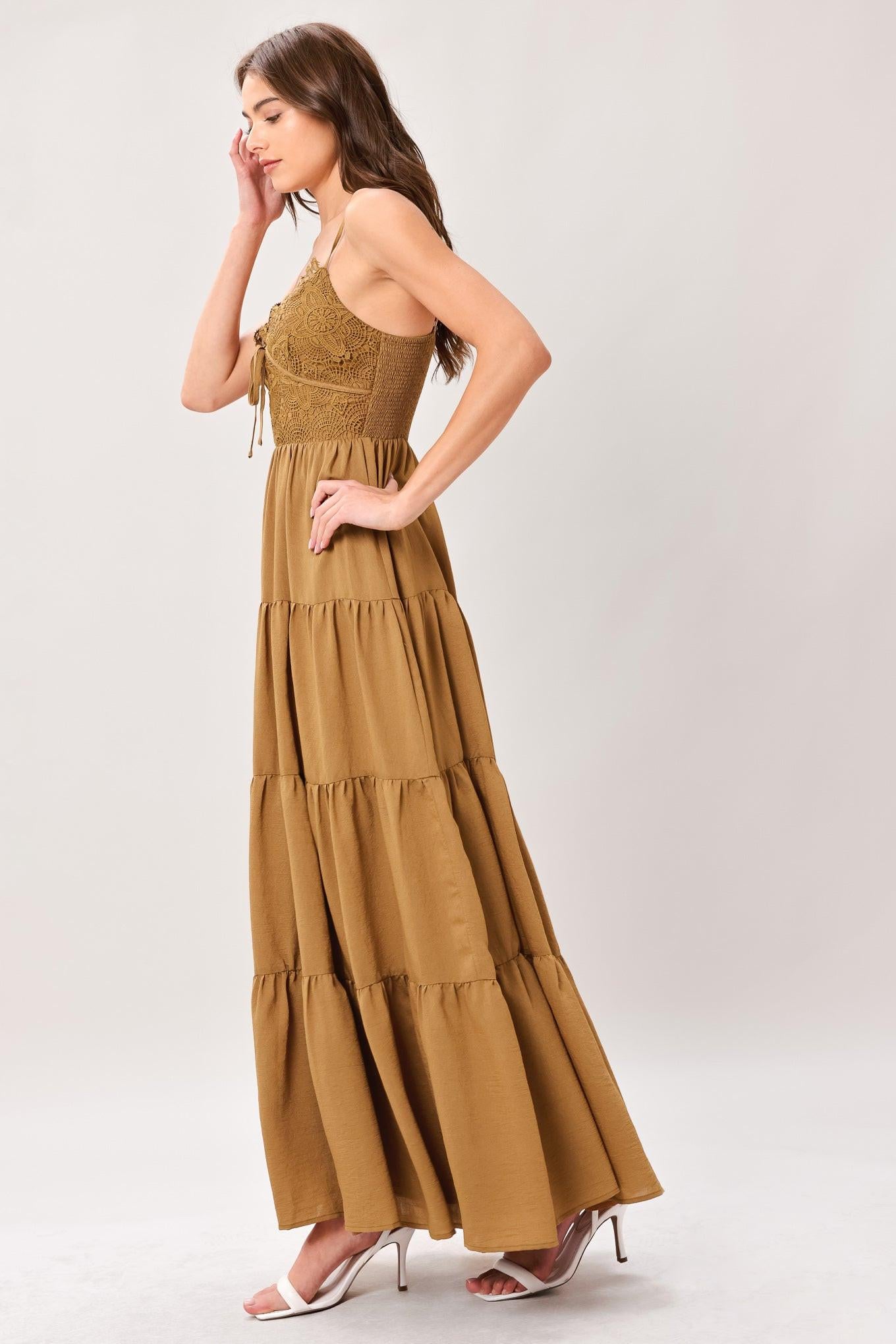 NOMAD BLOOM WOVEN MAXI DRESS l FLYING TOMATO BLUE / M NOMAD BLOOM WOVEN MAXI DRESS l FLYING TOMATO BLUE / M