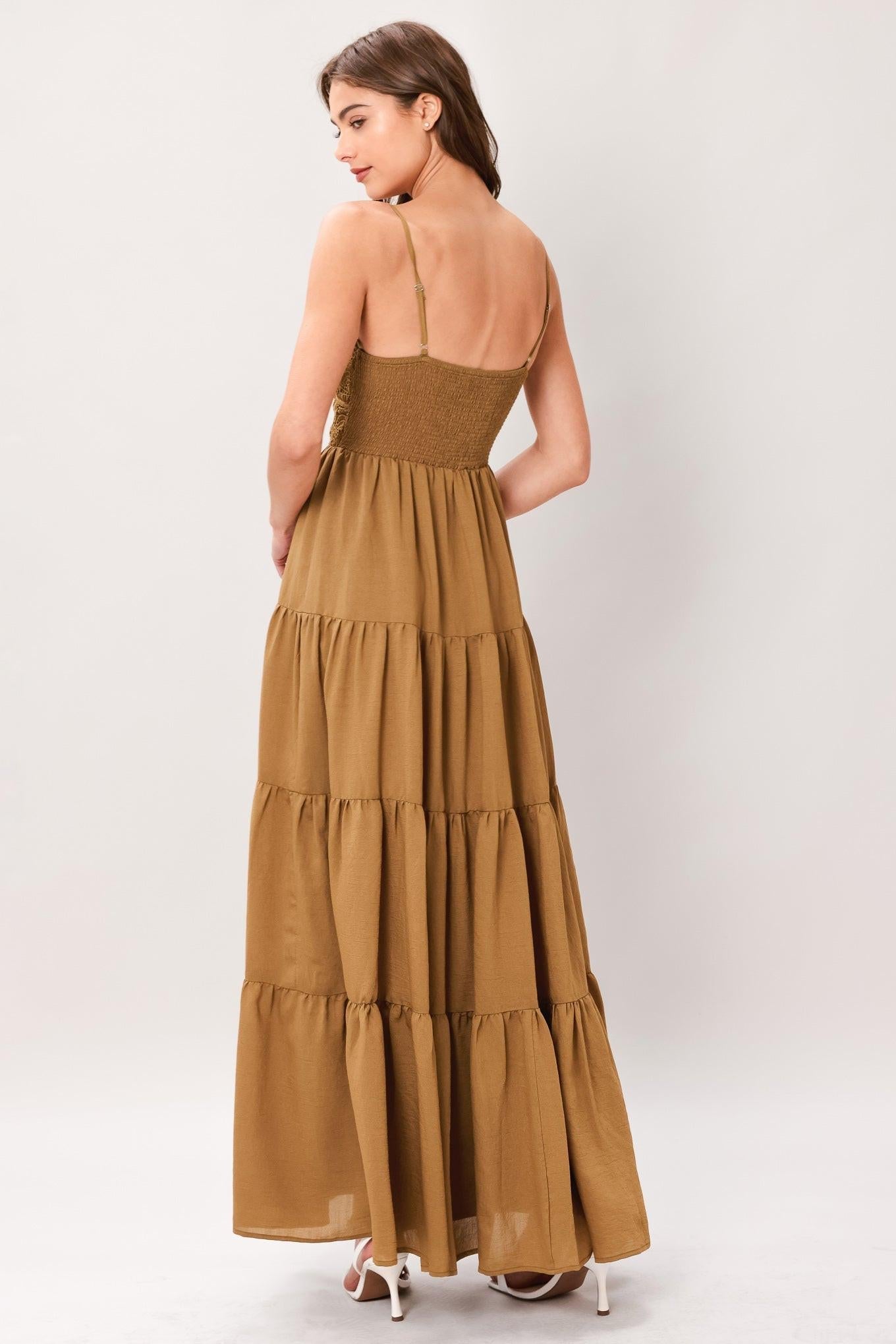 Flying Tomato Nomad Bloom Woven Maxi Dress