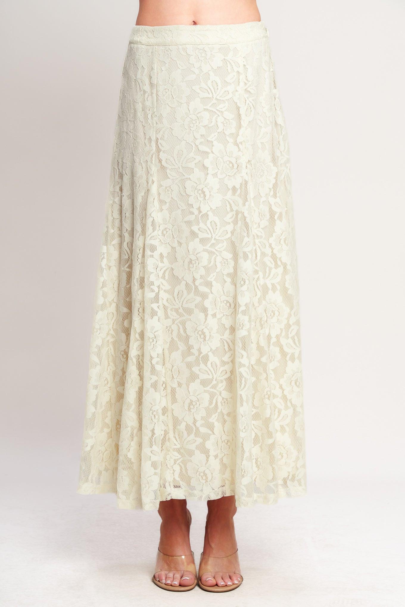 Flying Tomato Ballet Muse Woven Lace Skirt