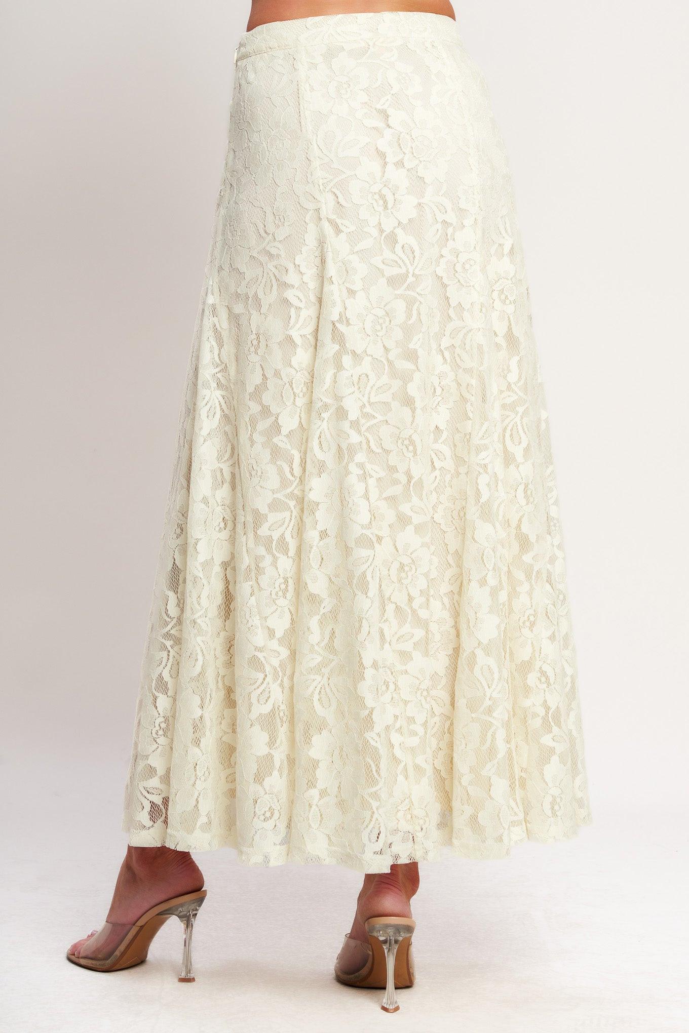 Flying Tomato Ballet Muse Woven Lace Skirt
