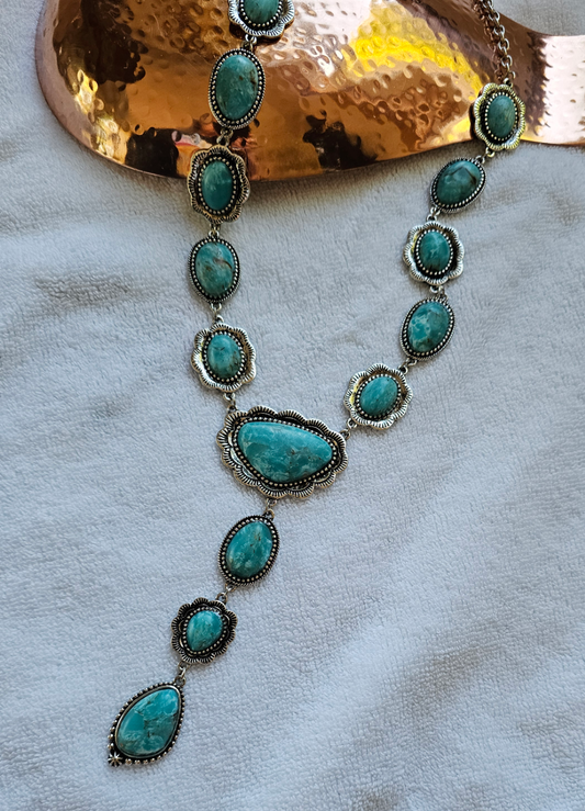 Southwestern Y Necklace