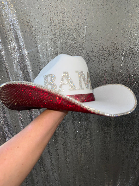 Rhinestone Cowgirls Football Alabama BAMA Hat