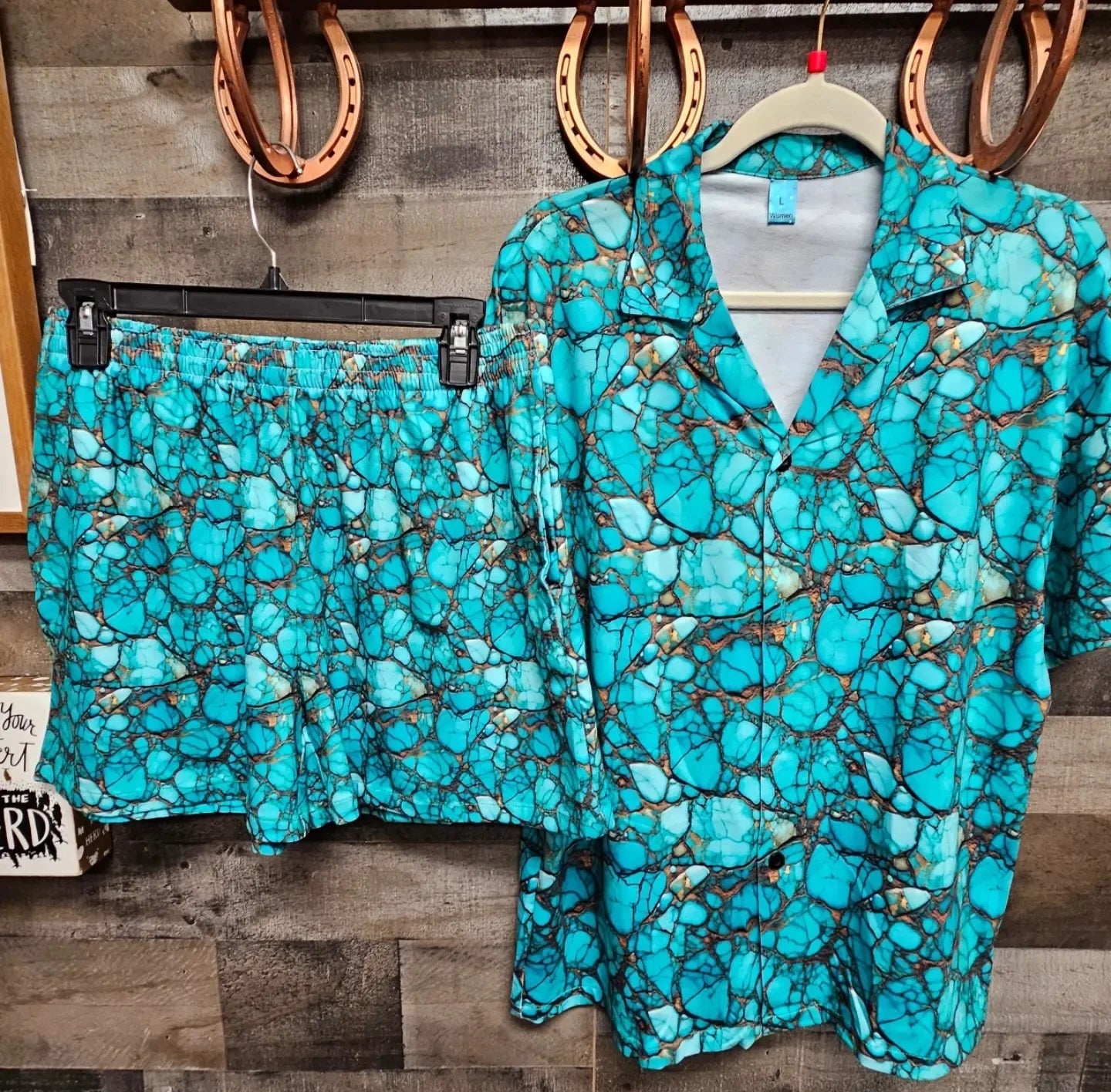 All Turquoise Women's Pajama Set