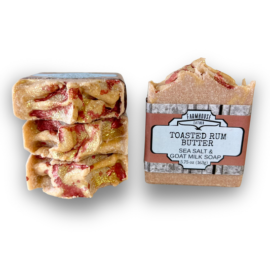 Farmhouse Lather Toasted Rum Butter Sea Salt Bar