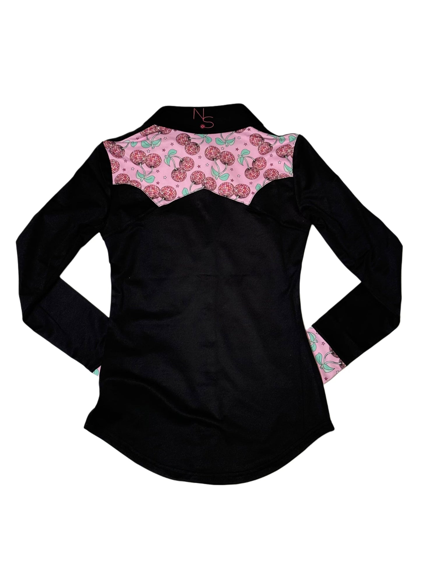 Cherry Groove Girls Western Pearl Snap Rodeo Shirt