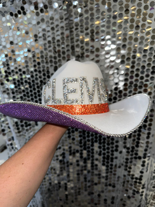 Rhinestone Cowgirls Clemson Tigers Hat
