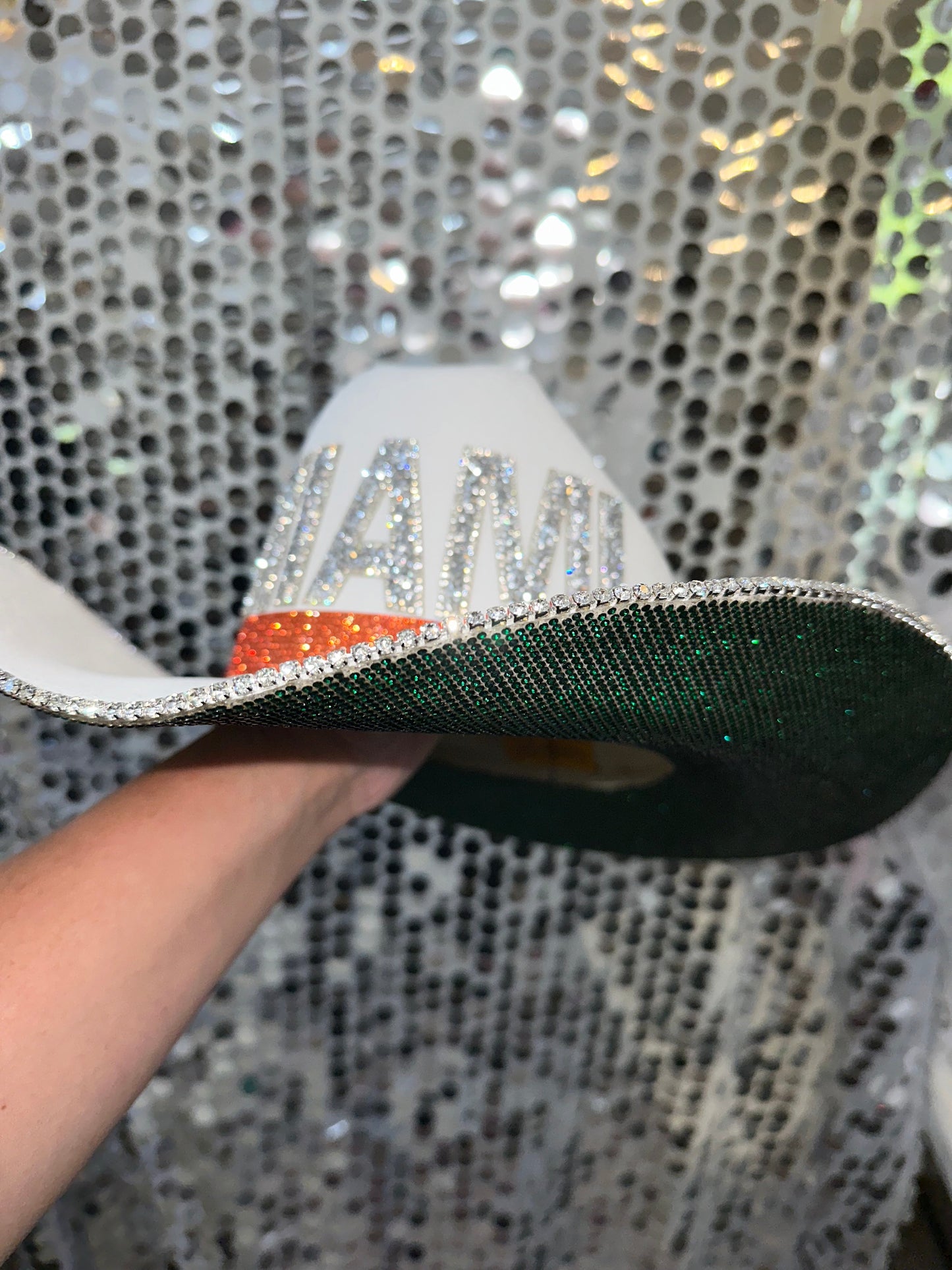Rhinestone Cowgirl University of Miami Hurricanes Football Hat