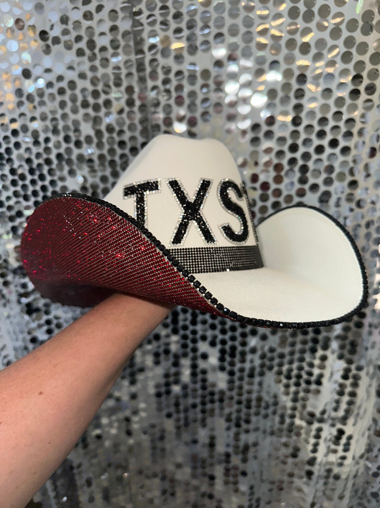 Rhinestone Cowgirl Bobcats Texas State University Hat