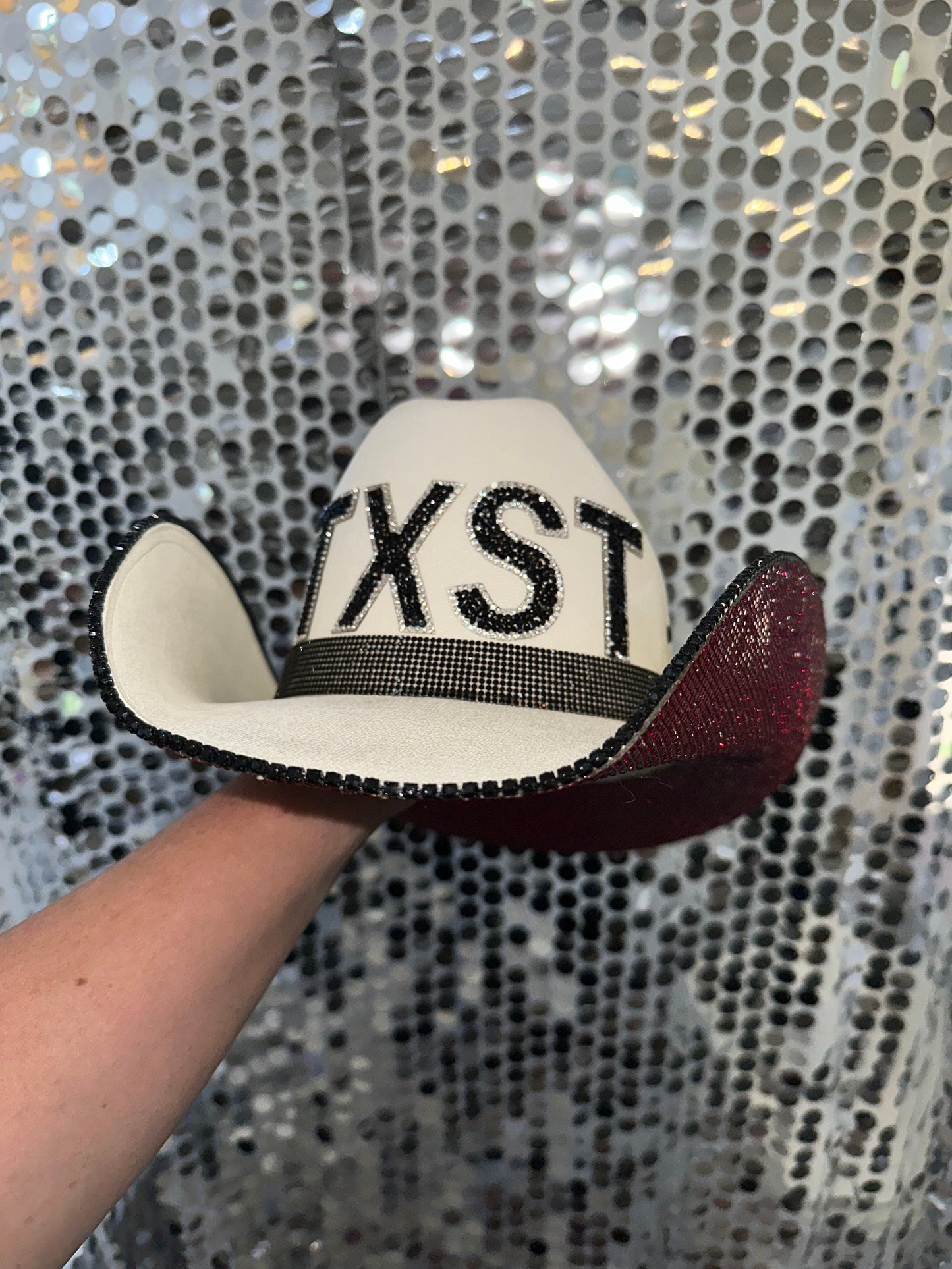 Rhinestone Cowgirl Bobcats Texas State University Hat