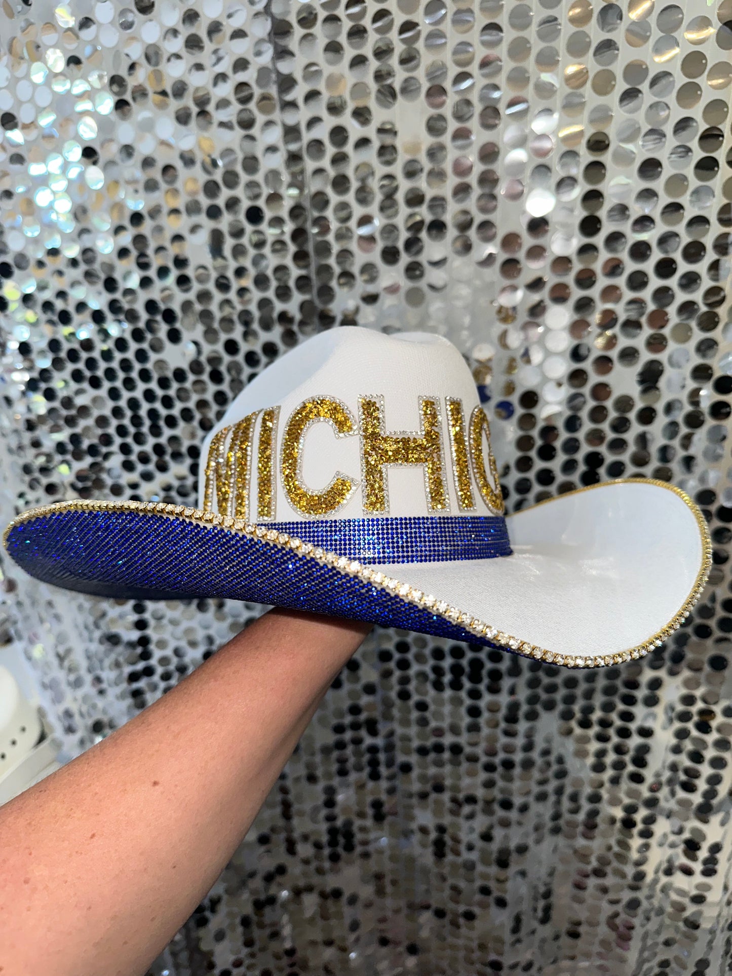 Rhinestone Cowgirl University of Michigan Hat