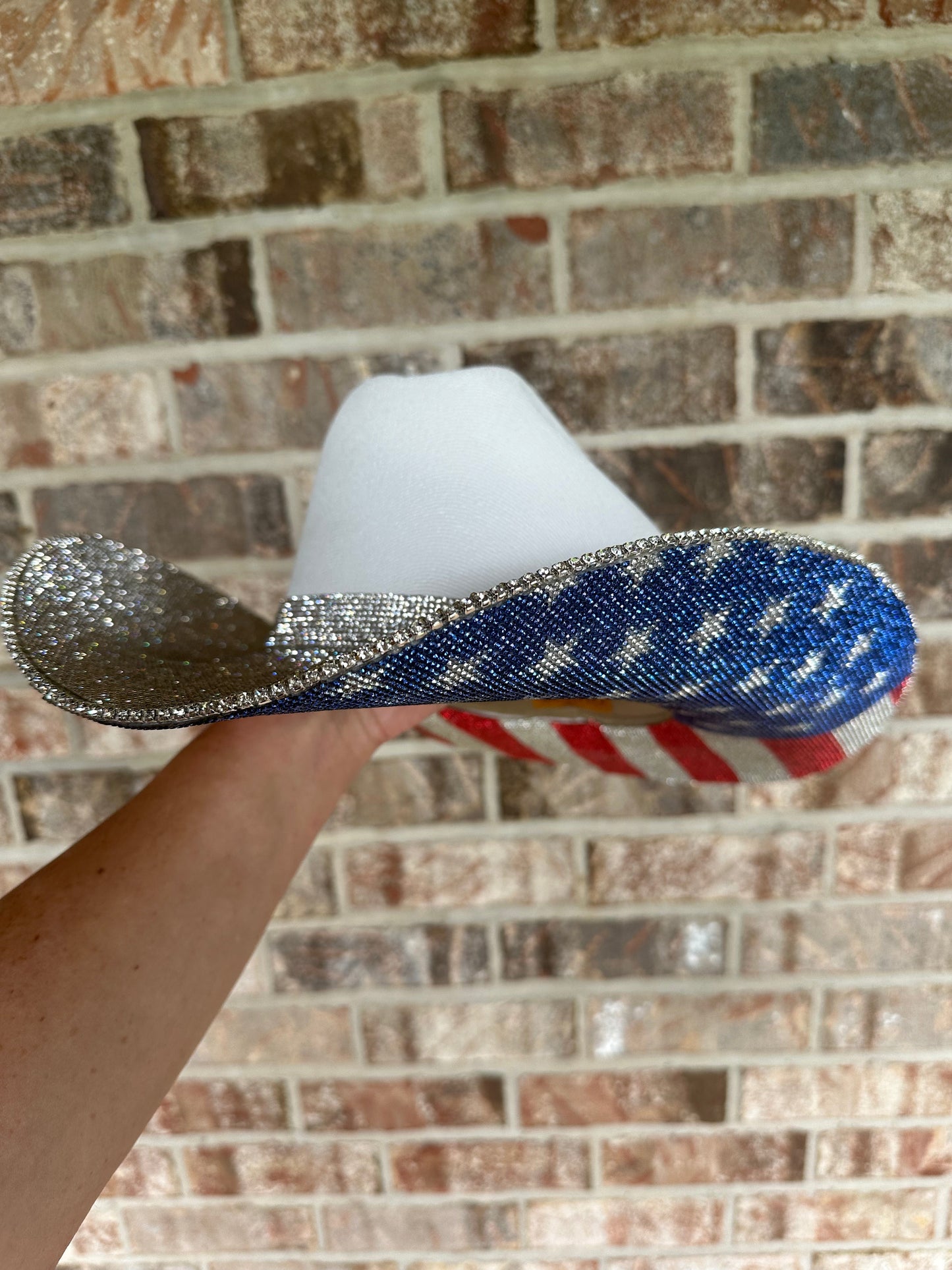 Rhinestone Cowgirl The "America" Hat - Crystal On Top
