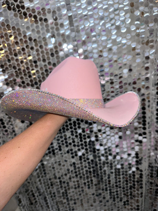 Rhinestone Cowgirl Pink & Ab Hat