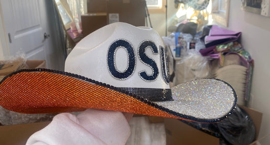 Rhinestone Cowgirl OSU Game Day Hat