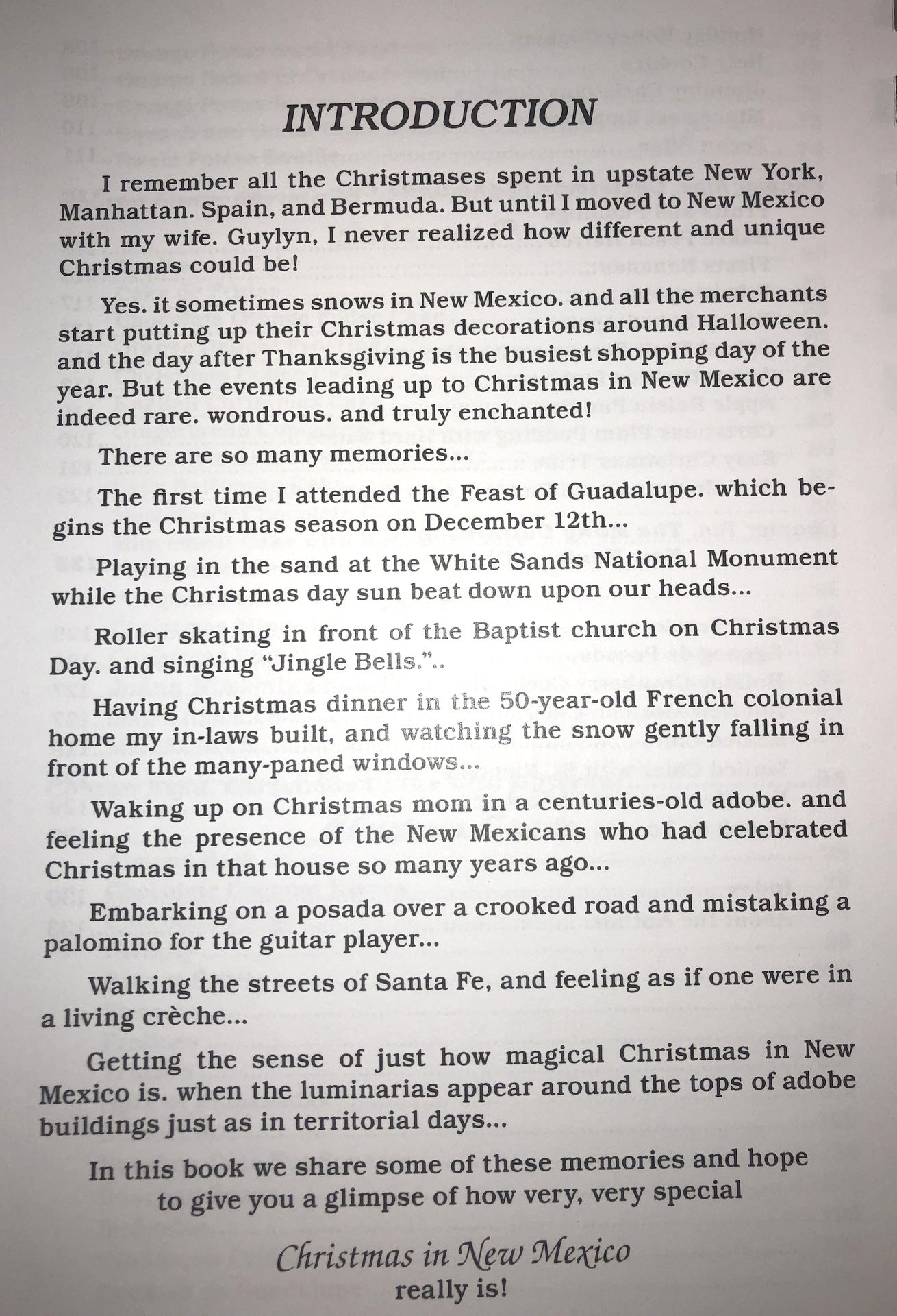 cookbook "Christmas In New Mexico"