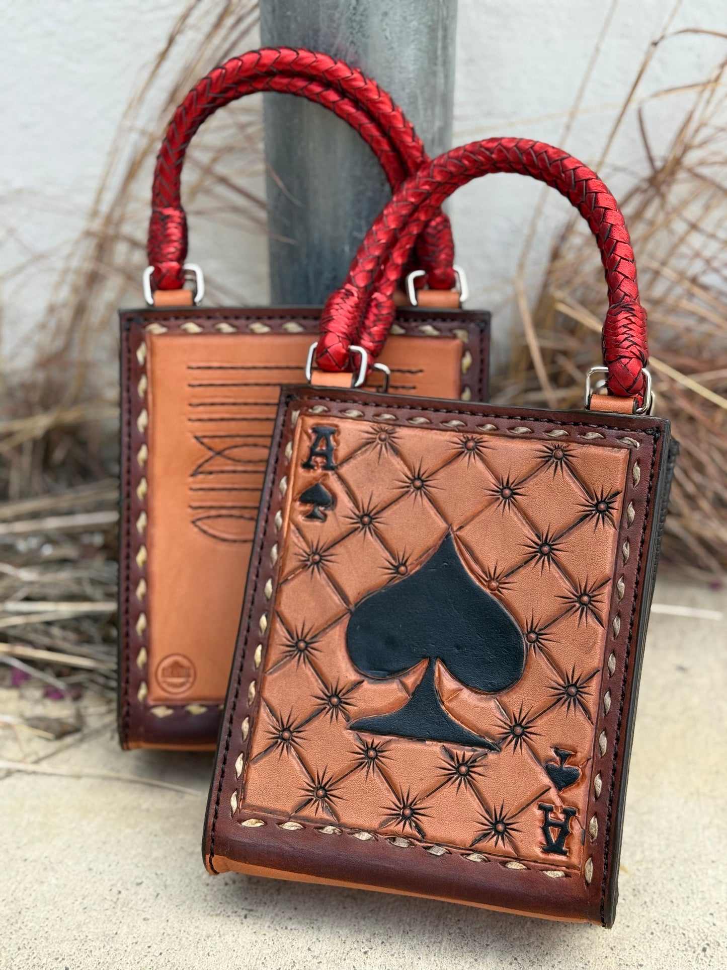 Alamo Saddlery The Card Handbags- Red Ace