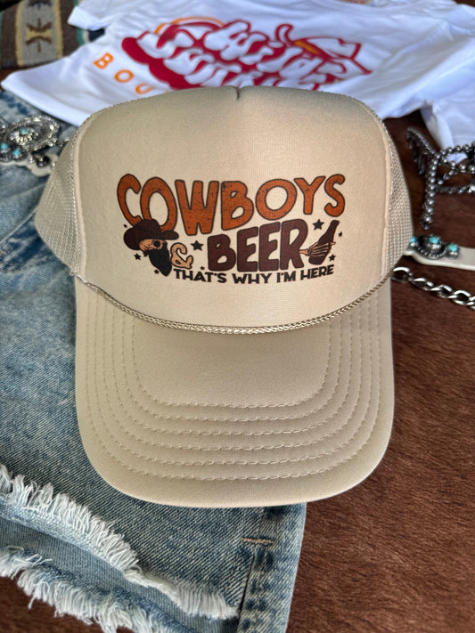 Cowboys & Beer Trucker Hat