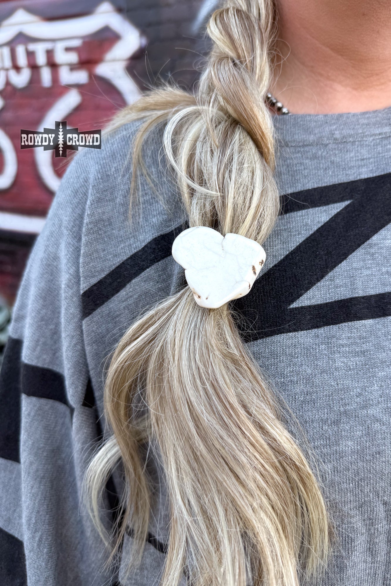 White Rock Ponytail Holder