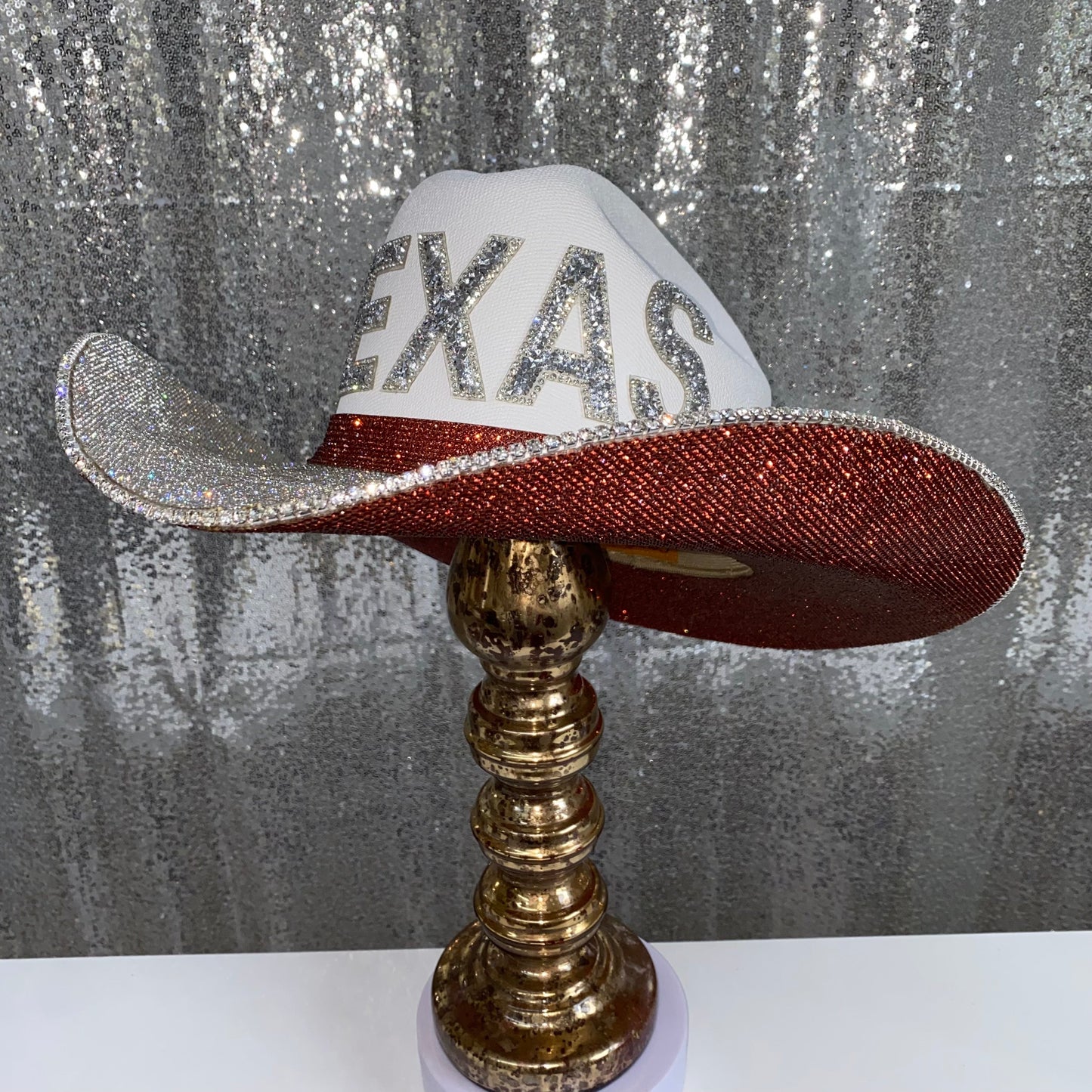Rhinestone Cowgirl Texas Longhorns Hat