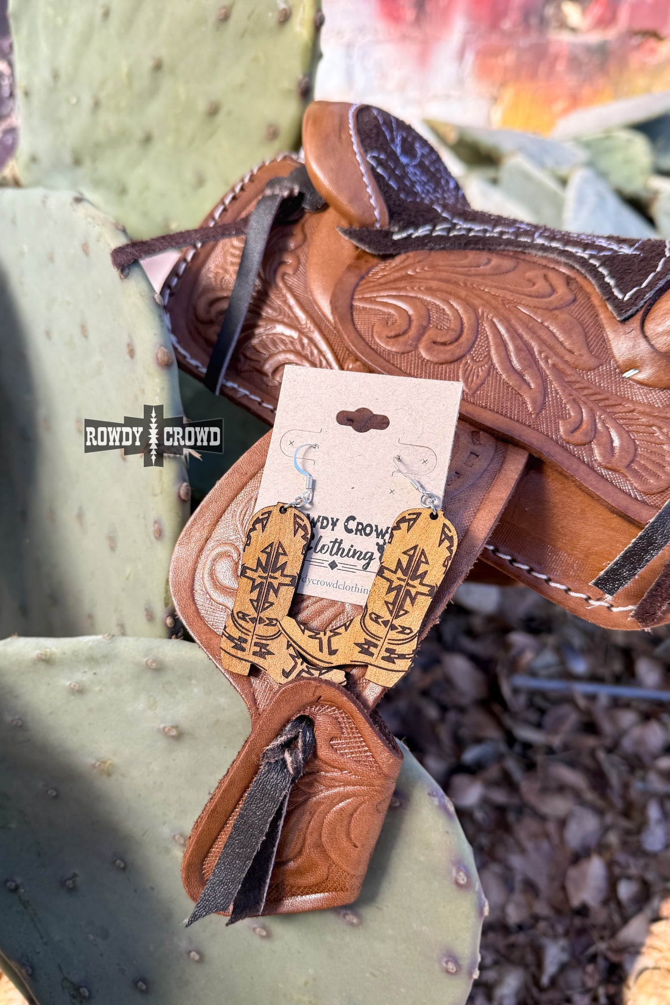 Buckeye Boot Earrings