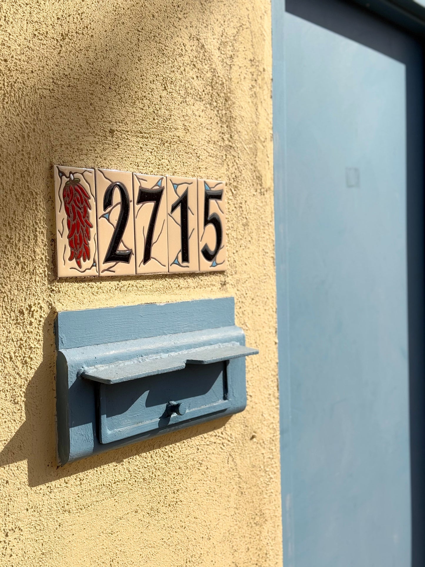Southwest Adobe Sand House Number Tiles
