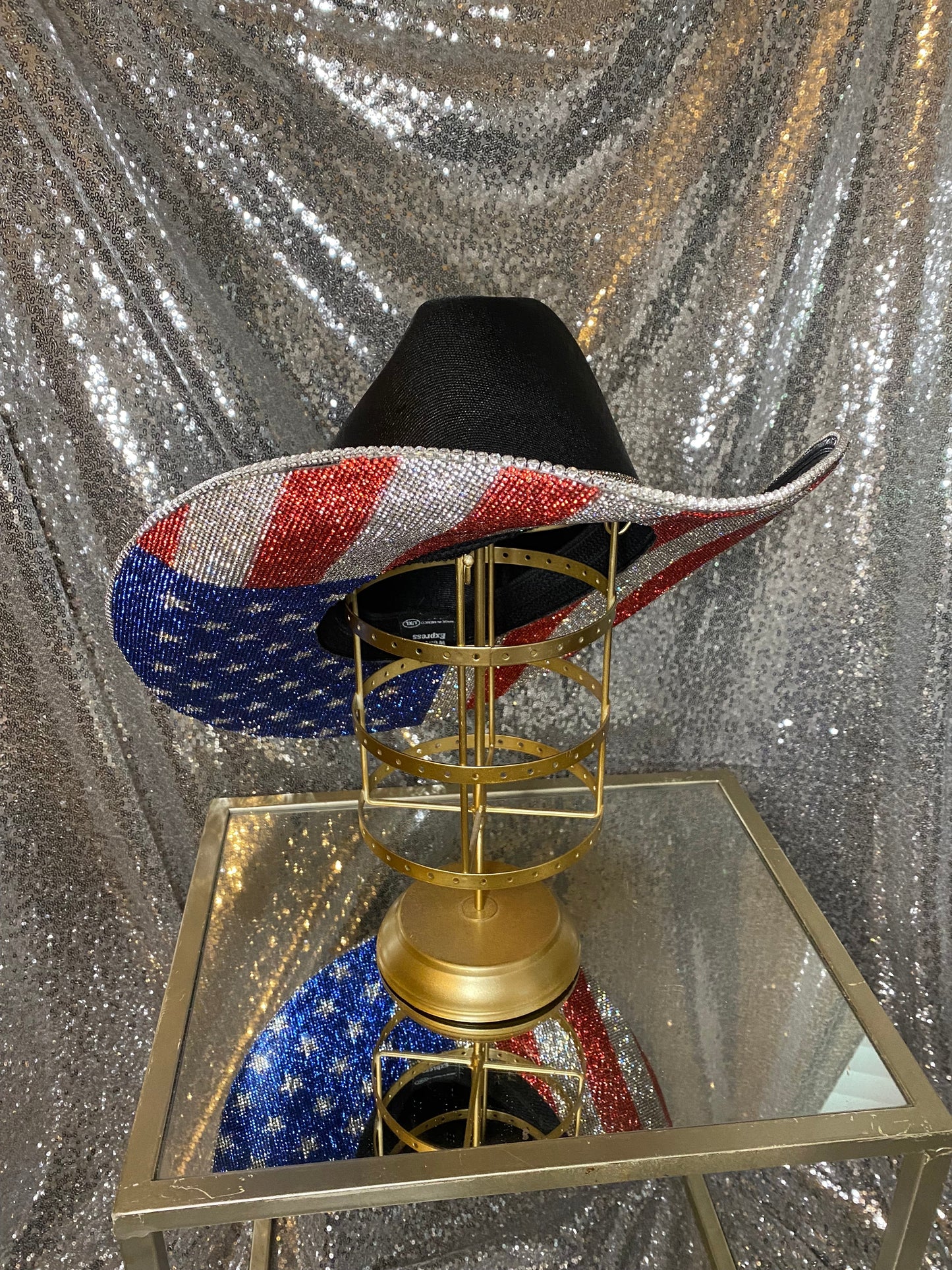 Rhinestone Cowgirl The "America" Hat in Black