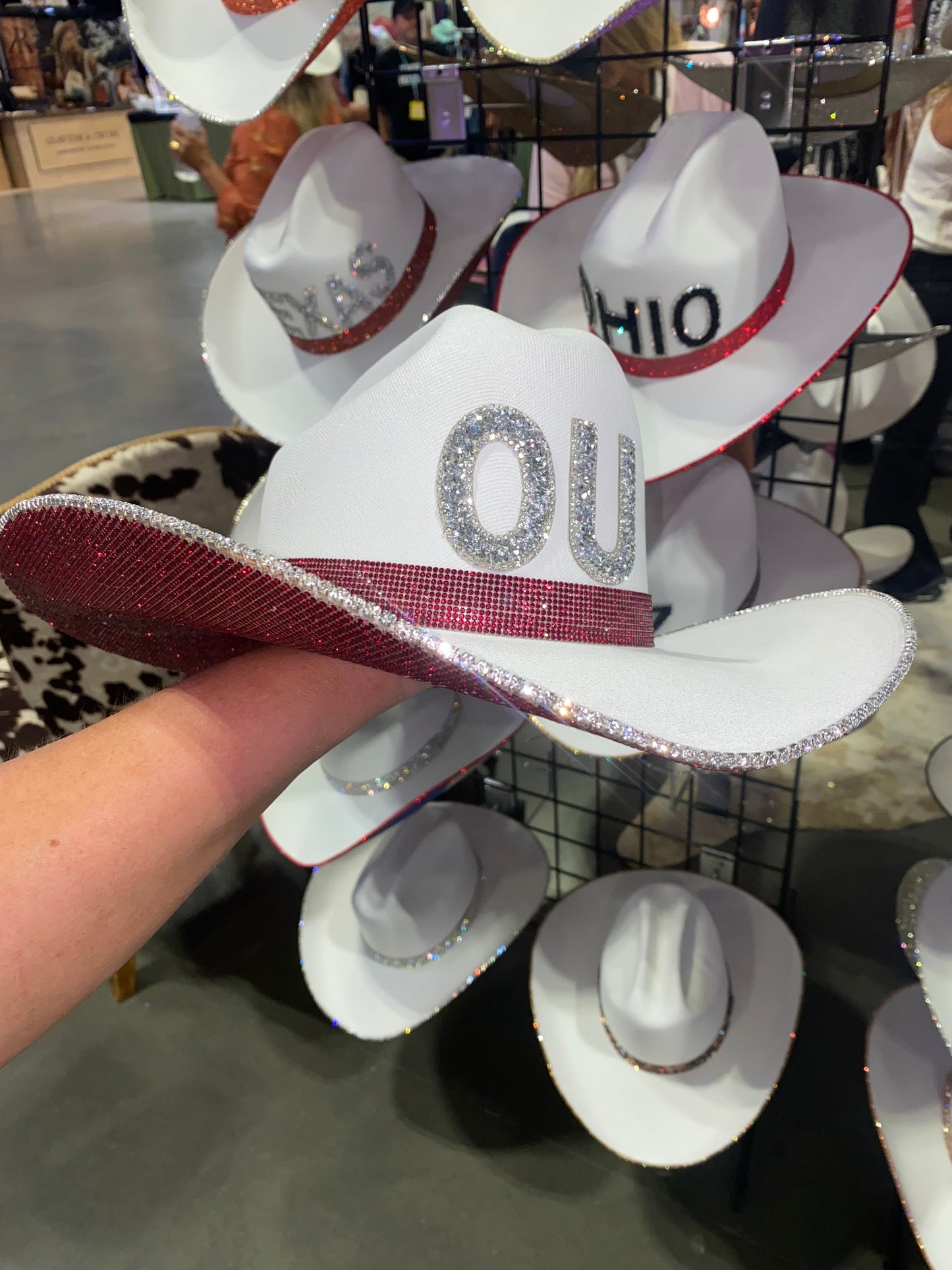 Rhinestone Cowgirl University of Oklahoma Hat