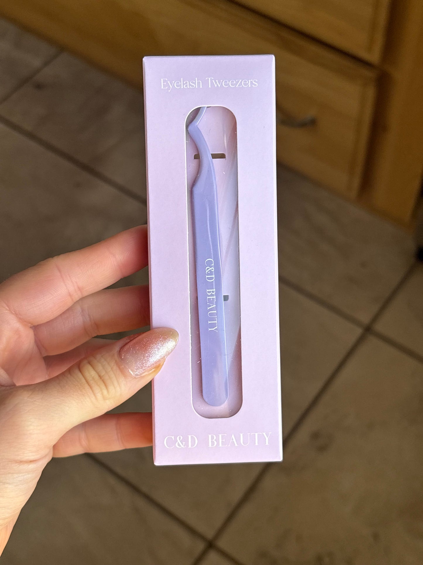C & D Beauty LuxeGlide Lash Tweezers