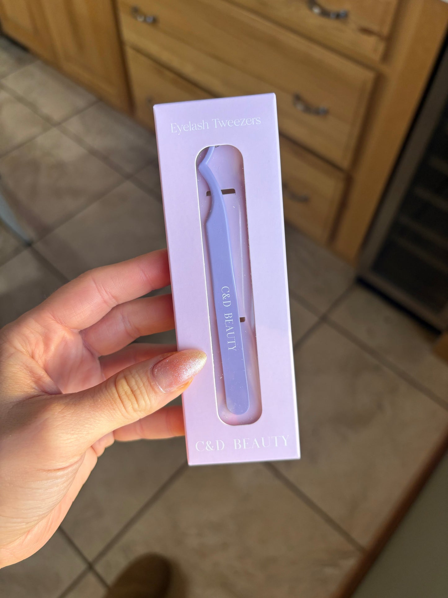 C & D Beauty LuxeGlide Lash Tweezers