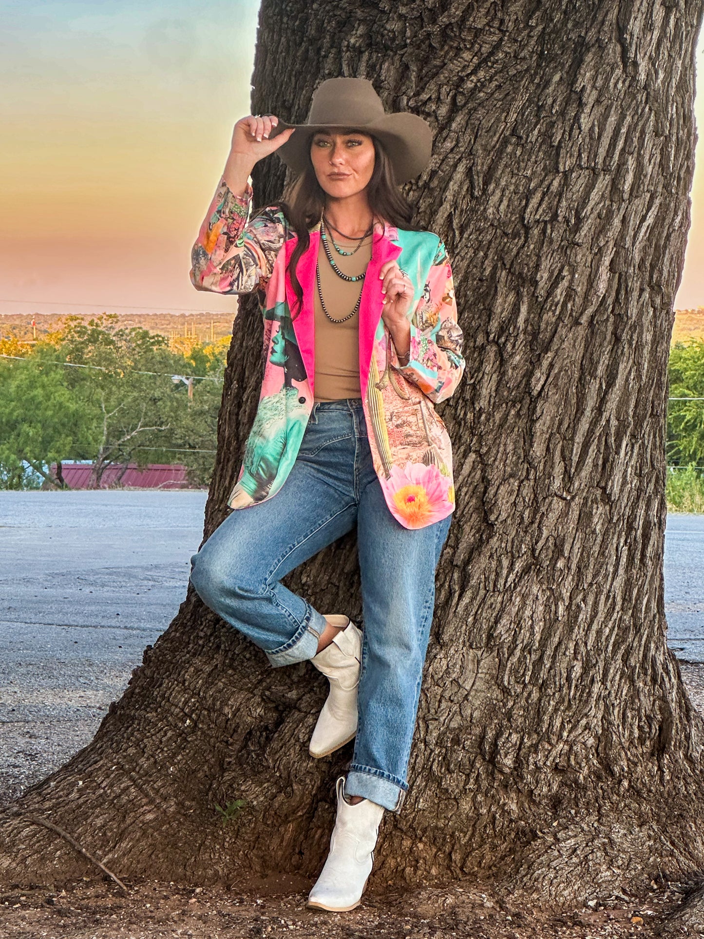 Baha Ranch Retro Pop Western Pop Cowgirl Blazer