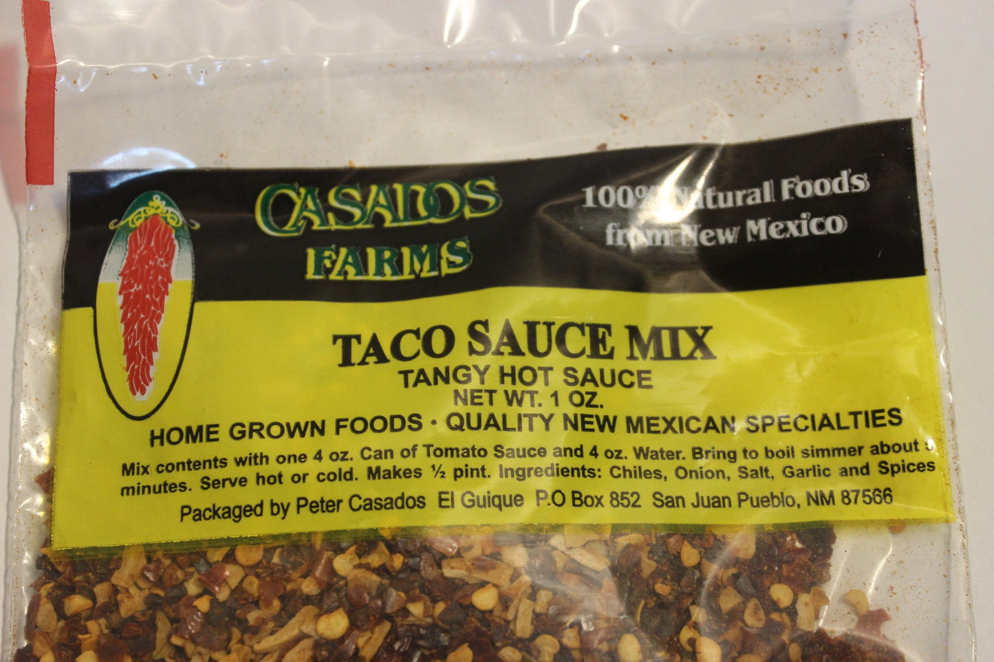 Casados Farms Taco Sauce Mix 1 oz