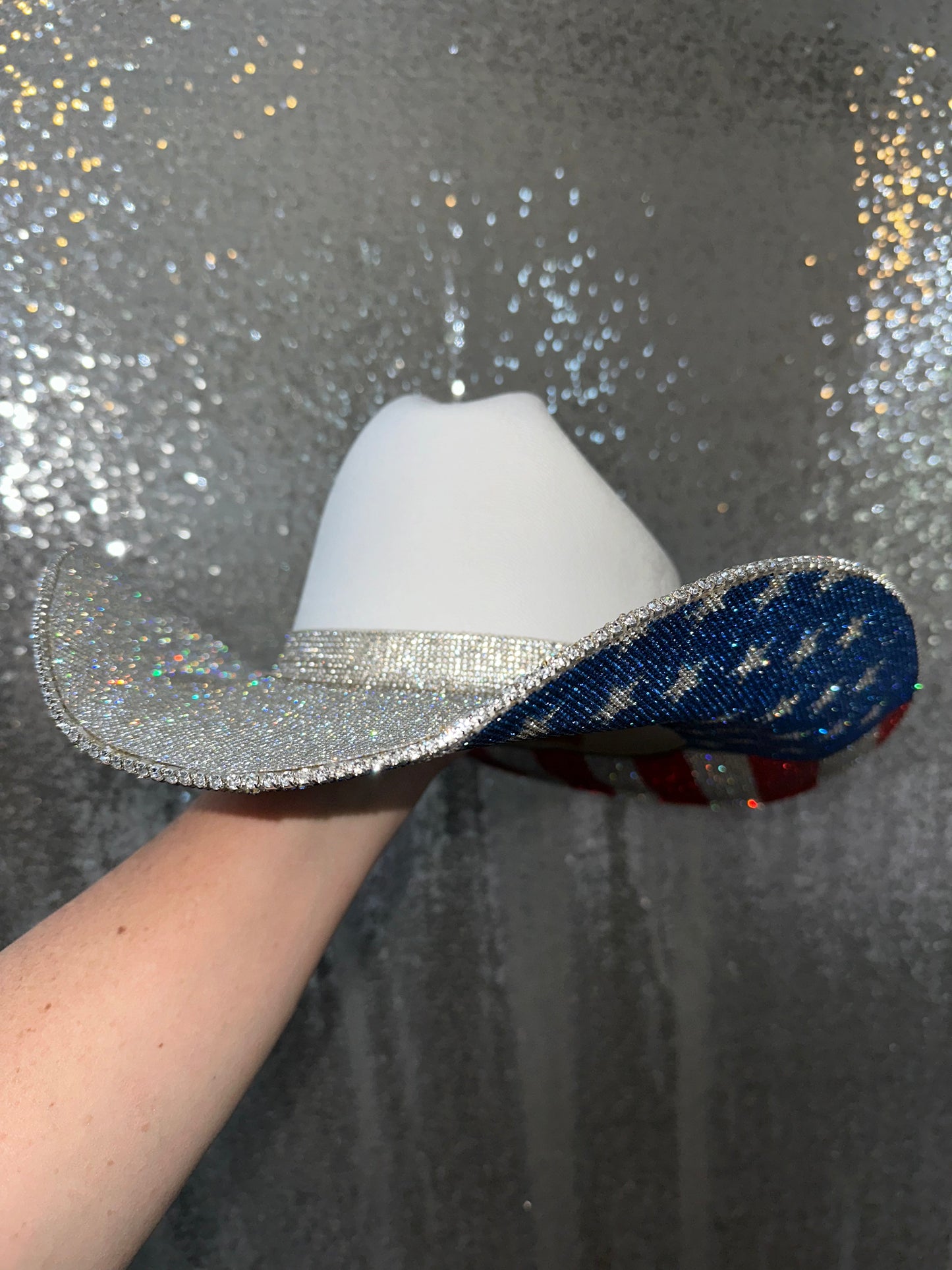 Rhinestone Cowgirl The "America" Hat - Crystal On Top