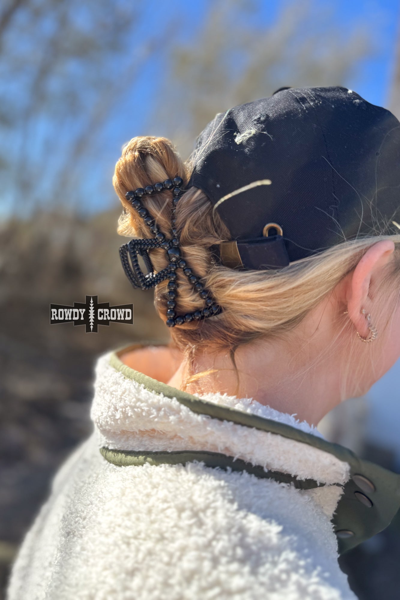 Cowgirl Bow Hair Clip