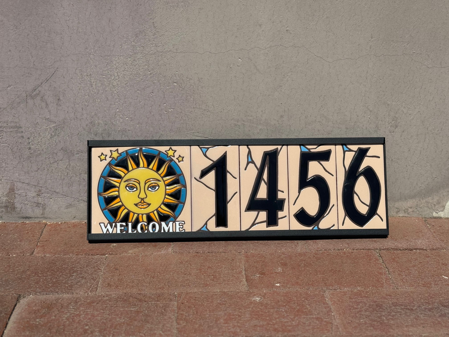 Southwest Adobe Sand House Number Tiles