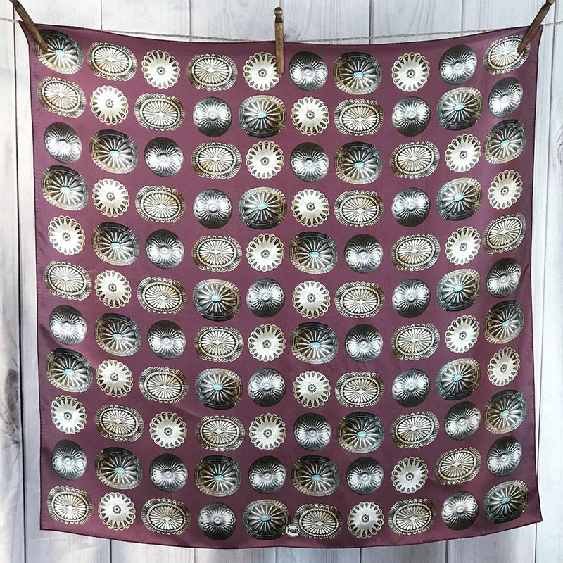 Big Concho Silk Scarf choice of colors