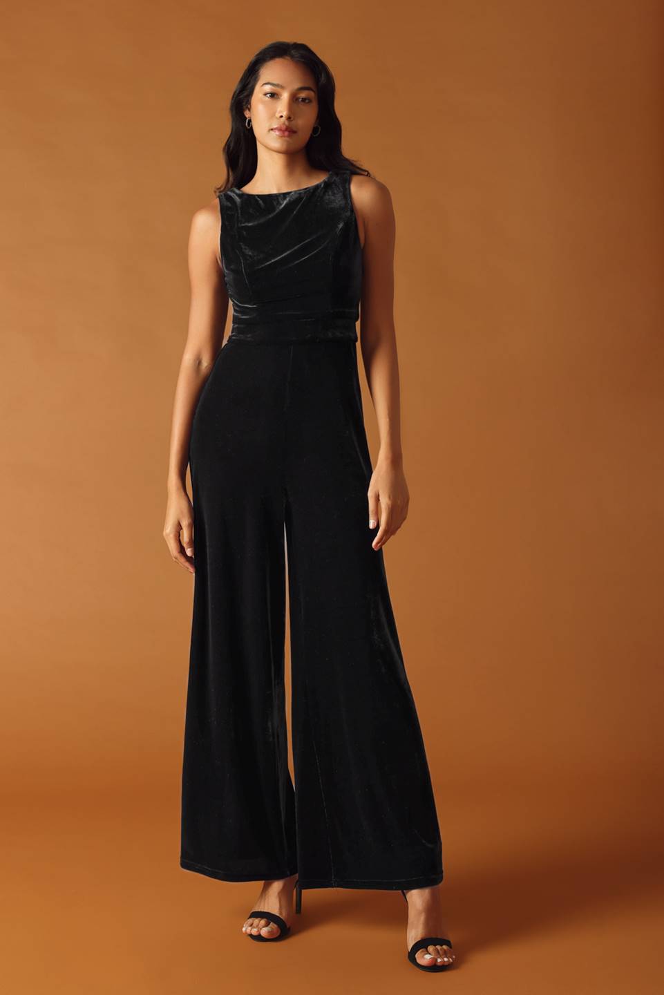 Flying Tomato Final Touches Velvet Jumpsuit