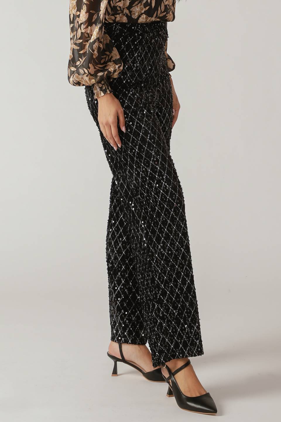 Flying Tomato Running Out Of Time Sequin Pants