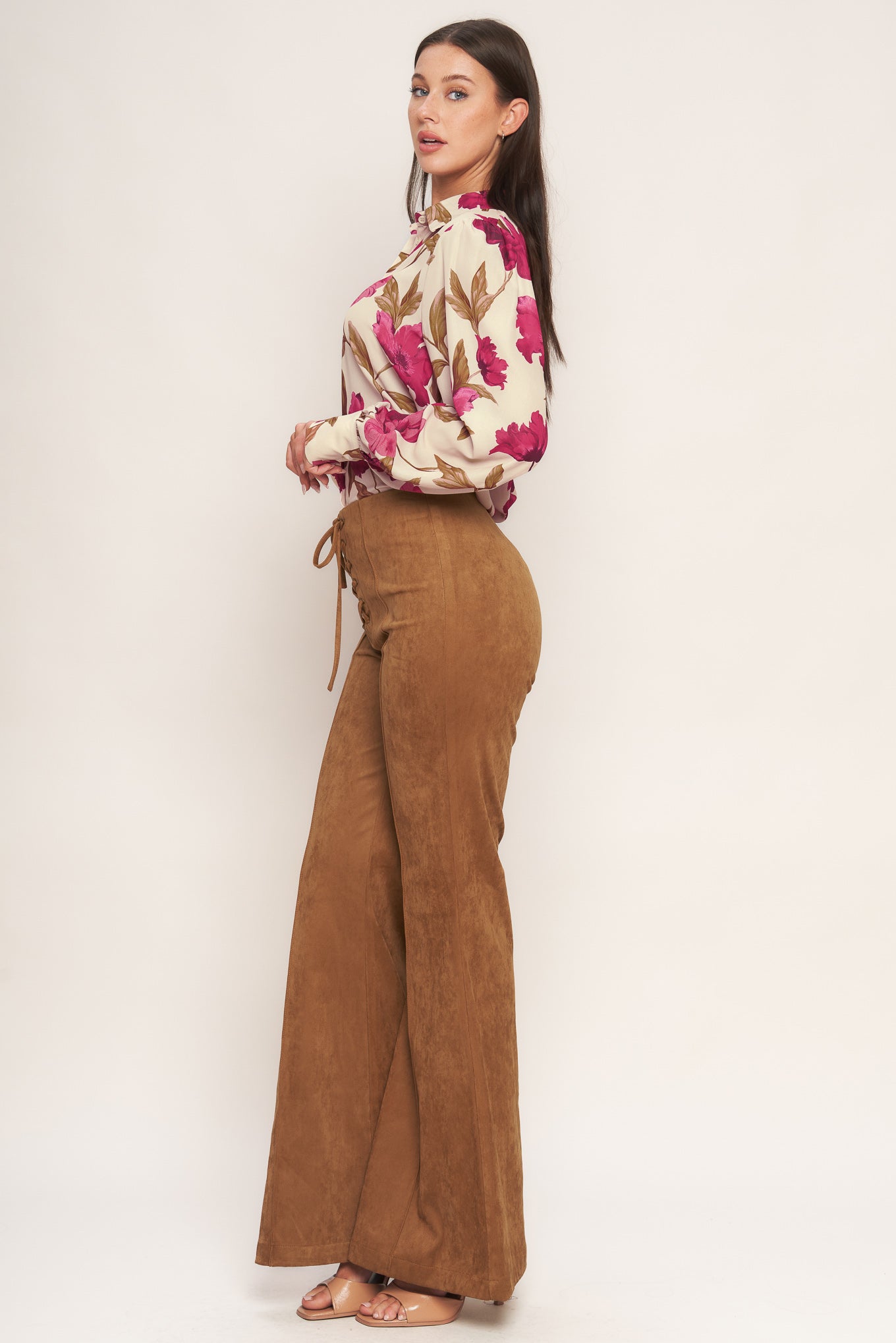 Flying Tomato Wild Honey Faux Suede Pants