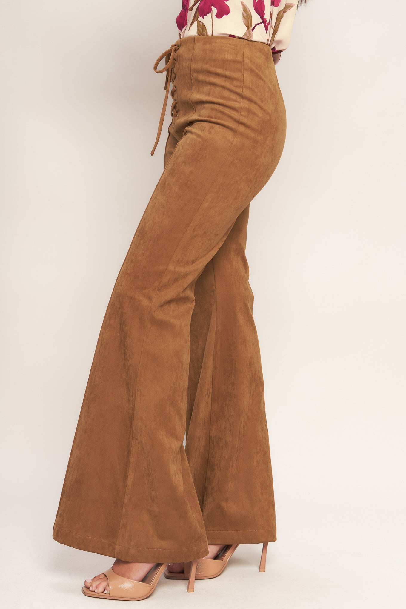 Flying Tomato Wild Honey Faux Suede Pants