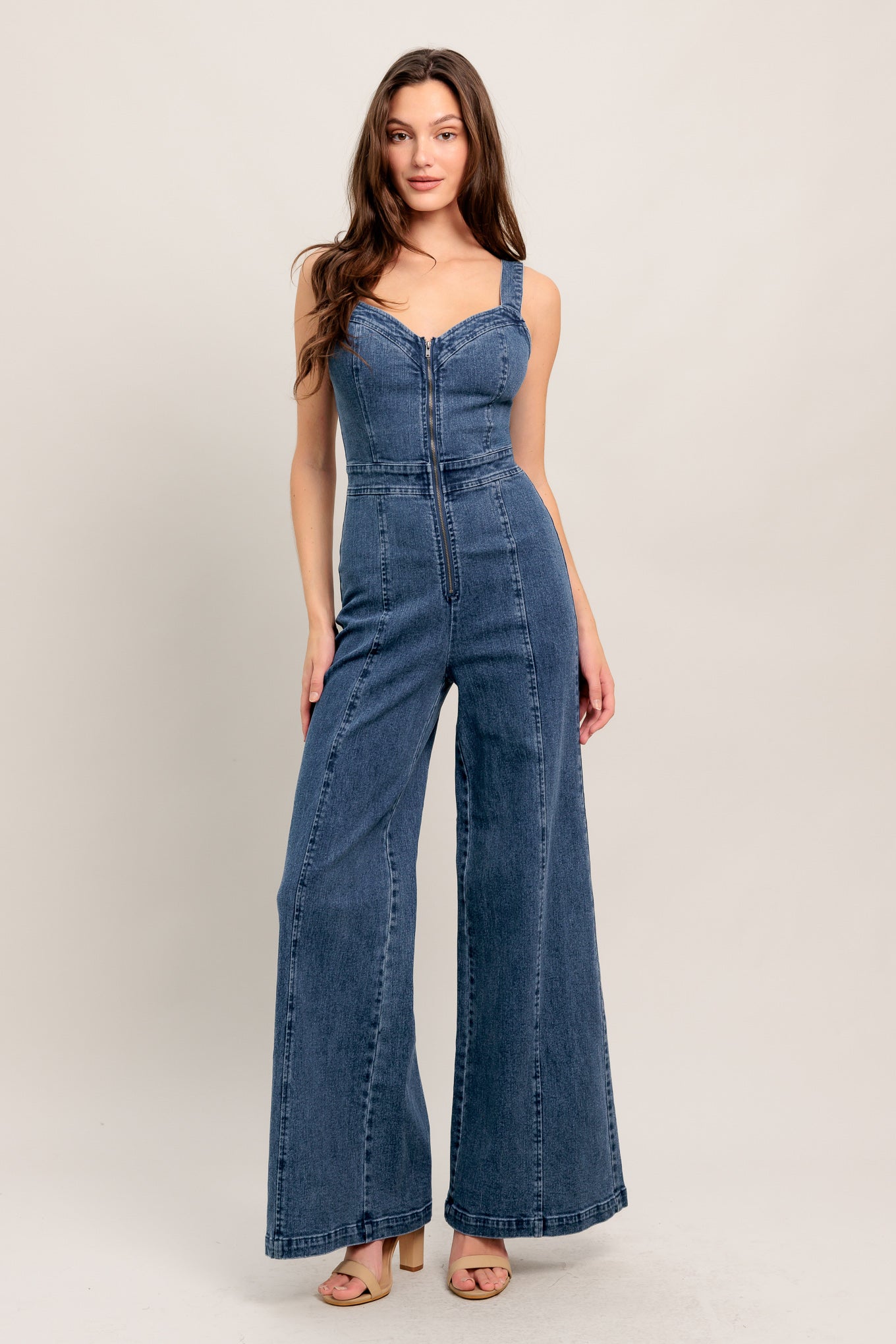Flying Tomato The Perfect Fit Denim Jumpsuit