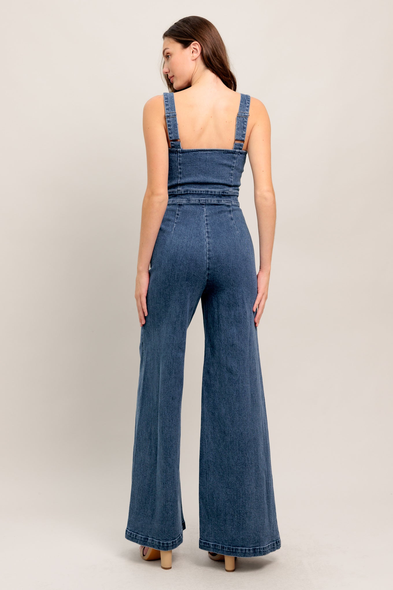 Flying Tomato The Perfect Fit Denim Jumpsuit