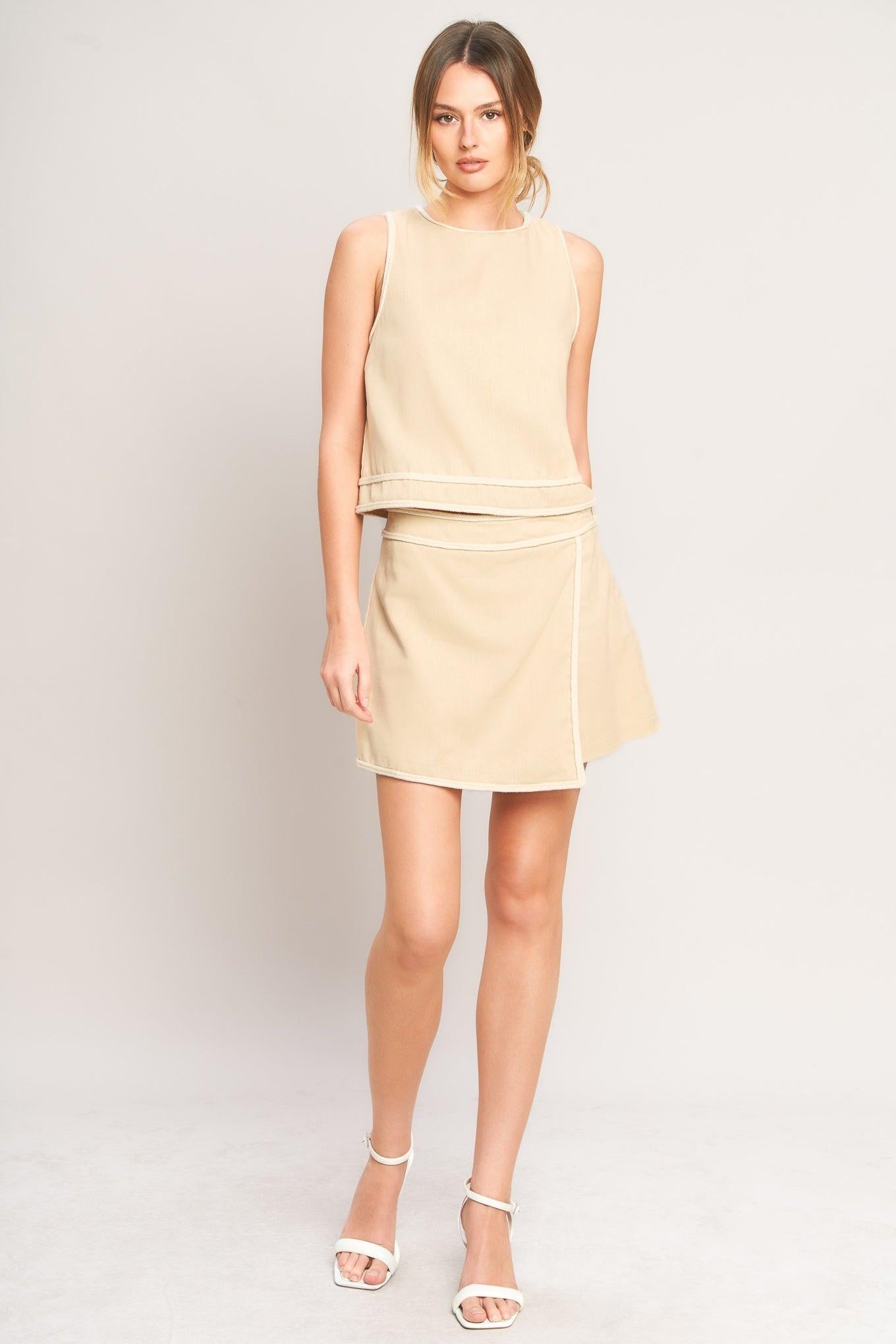 Flying Tomato Elevated Essential Woven Skort