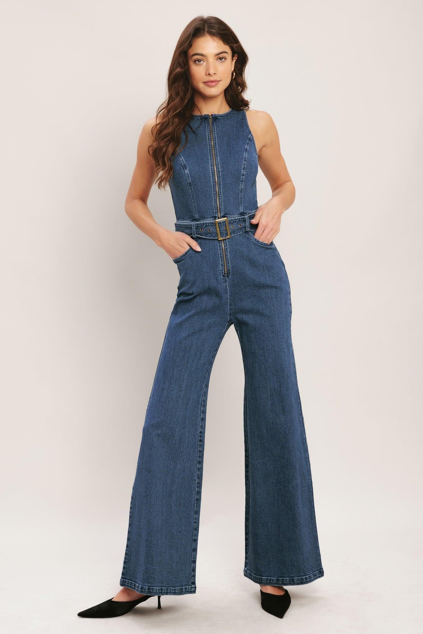 Flying Tomato Street Chic Denim Jumpsuit