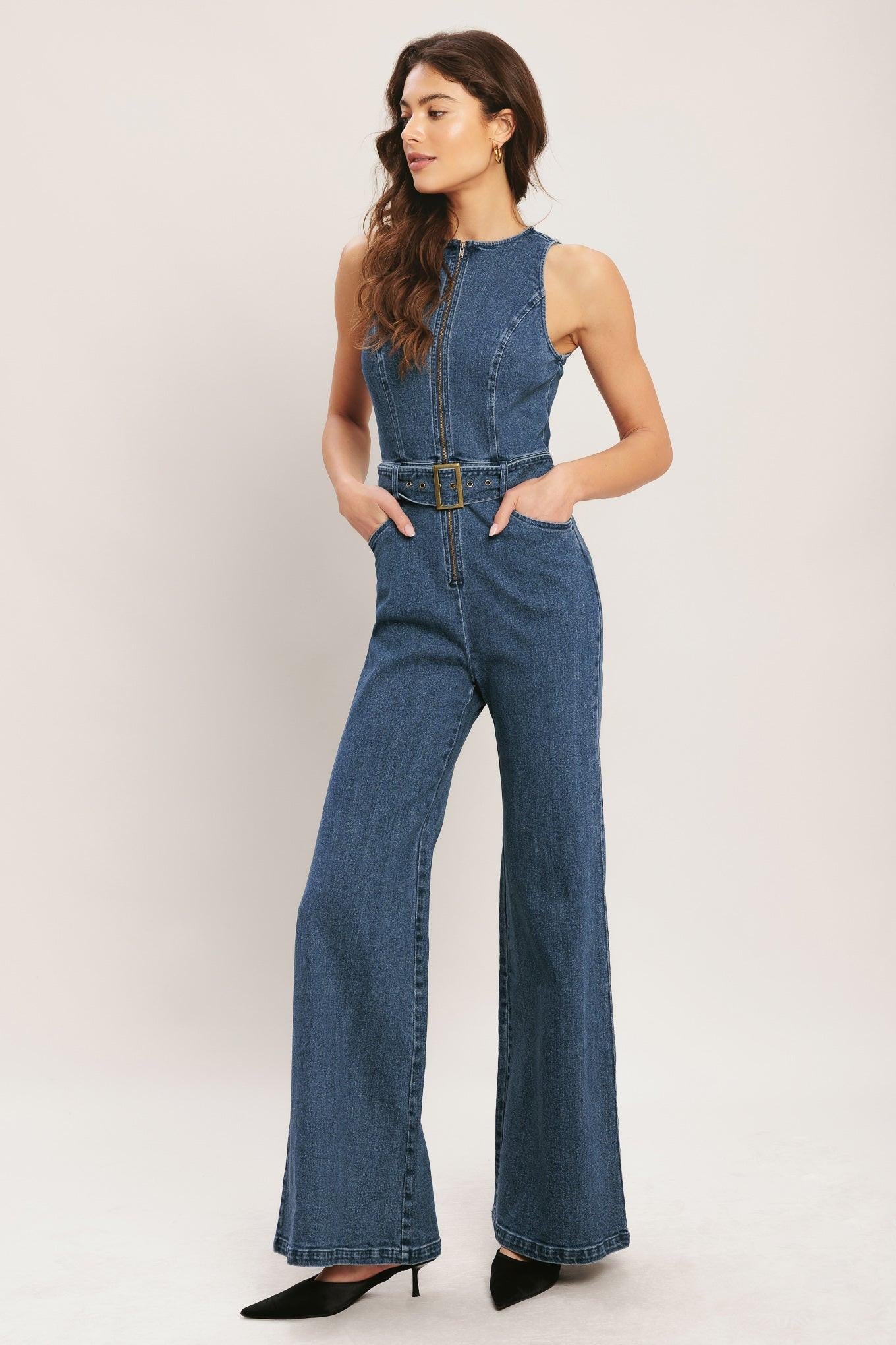 Flying Tomato Street Chic Denim Jumpsuit