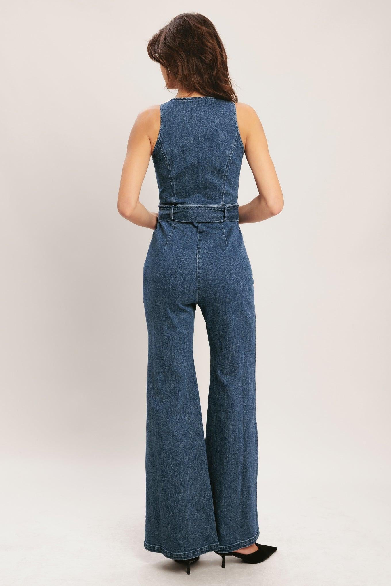 Flying Tomato Street Chic Denim Jumpsuit